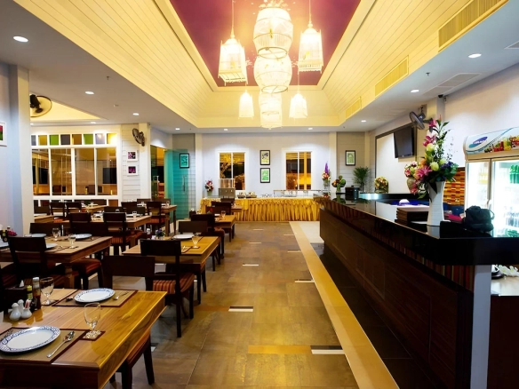Restaurant area inside The Ninth Pattaya Hotel Pattaya