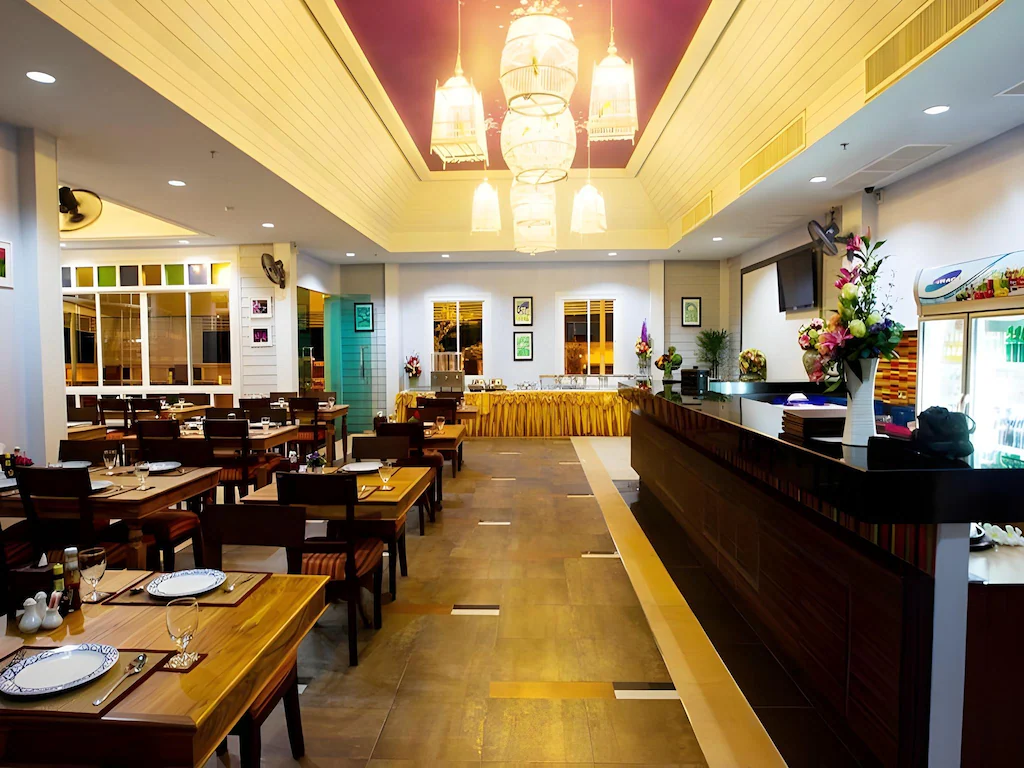 Restaurant area inside The Ninth Pattaya Hotel Pattaya