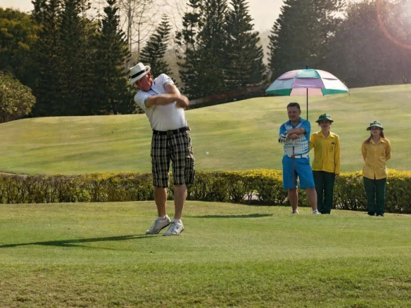 Family golf activity at Chiang Mai resort