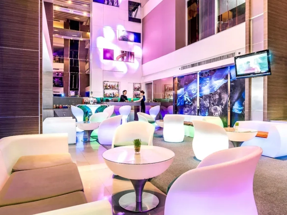 Evening social space increasing guest engagement