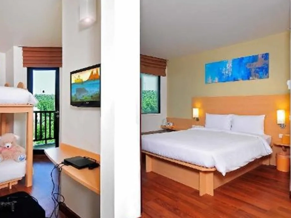 Guest room with window and natural light