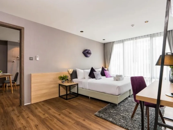 Suite room living area at boutique hotel North Pattaya