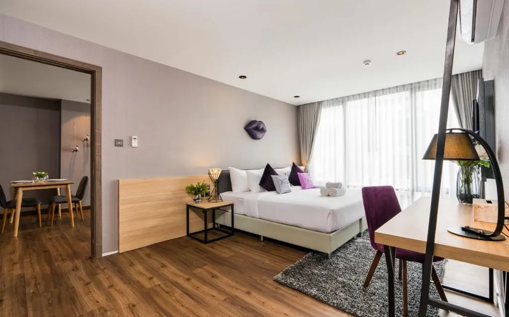 Suite room living area at boutique hotel North Pattaya