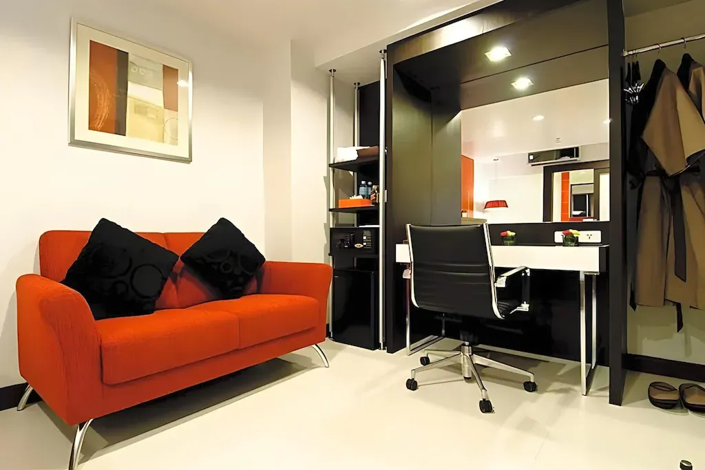 Hotel room showcasing potential for repositioning upgrade