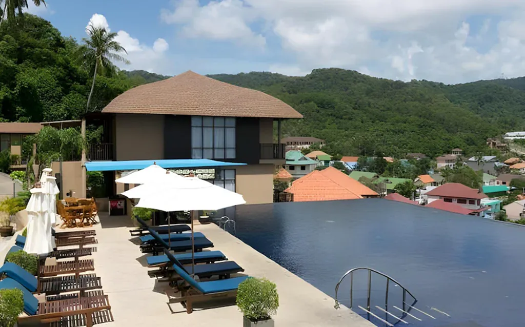 Swimming pool at boutique hotel