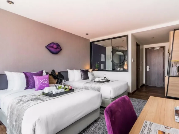 Guest room with ensuite layout in North Pattaya