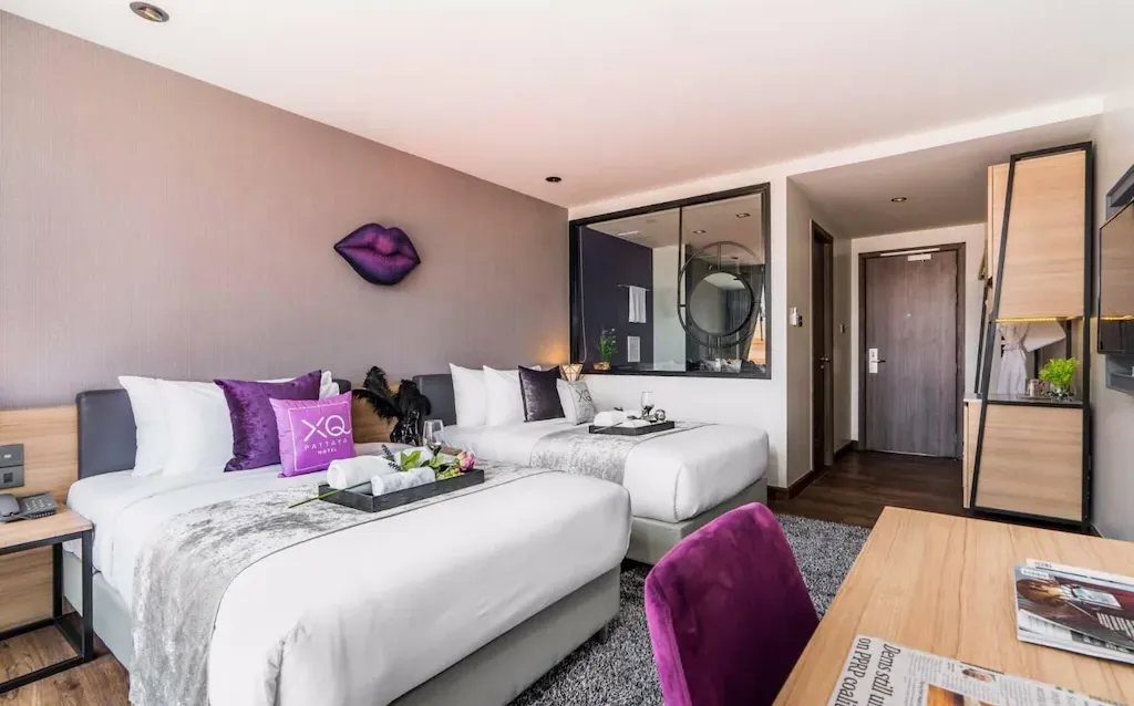 Guest room with ensuite layout in North Pattaya