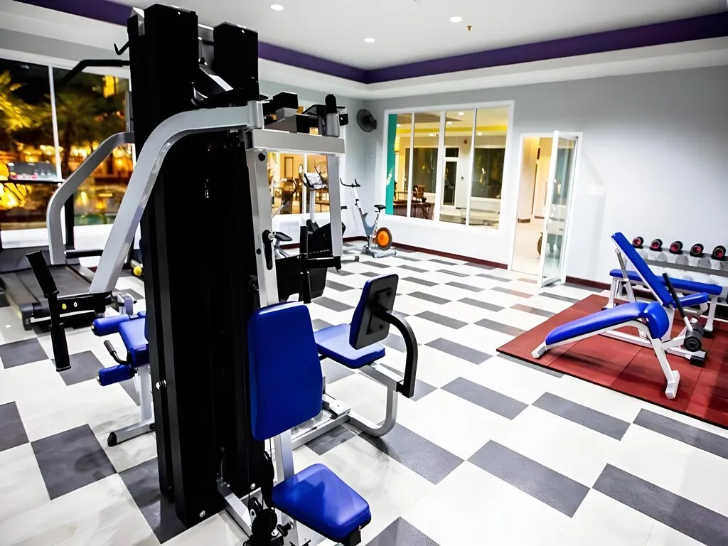 Fitness center and gym room at The Ninth Pattaya Hotel Pattaya