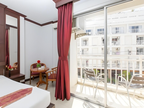 Swimming pool facility at boutique hotel