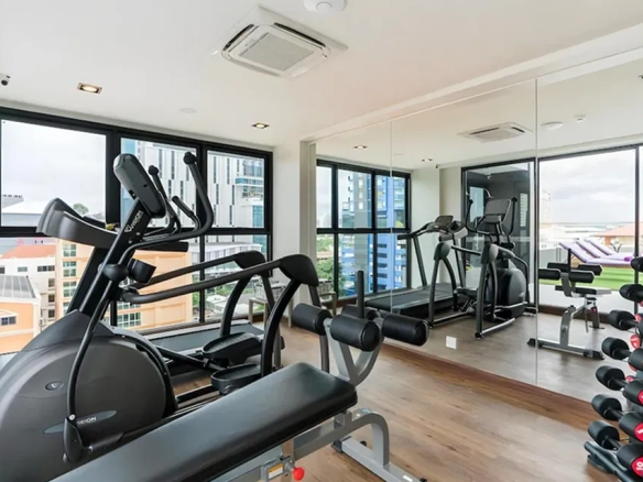 Fitness room and gym at boutique hotel North Pattaya