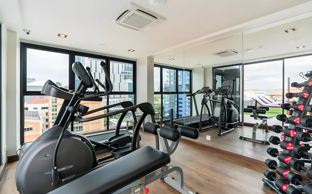 Fitness room and gym at boutique hotel North Pattaya