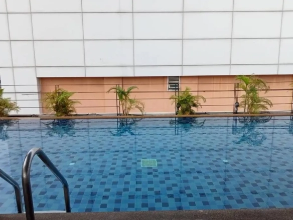 Rooftop swimming pool at Patra hotel