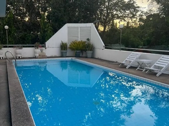 Outdoor swimming pool at hotel