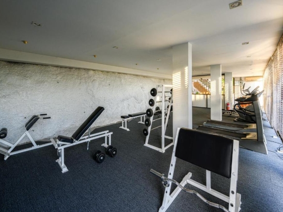 Hotel gym and equipment