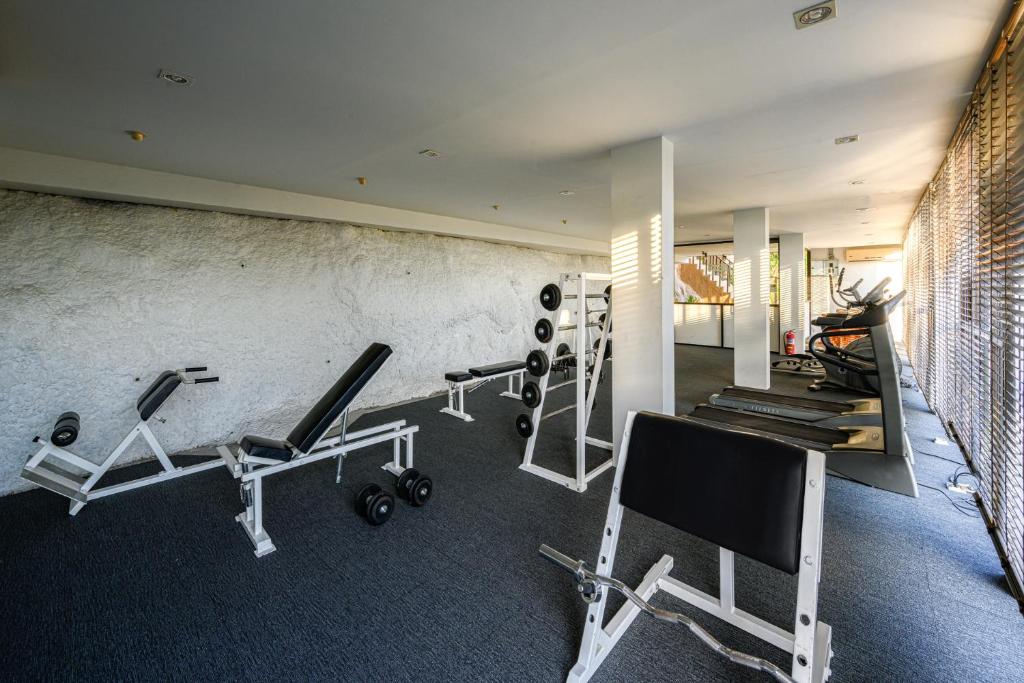 Hotel gym and equipment