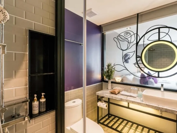 Modern bathroom facility at boutique hotel North Pattaya