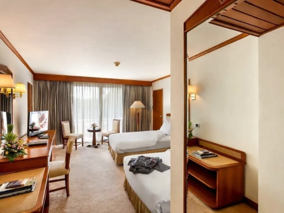 Deluxe suite room interior at luxury golf resort in Chiang Mai