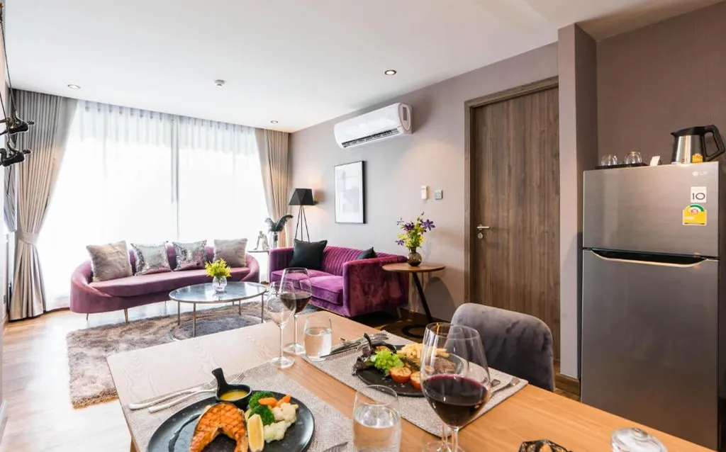 In-room dining area at boutique hotel North Pattaya