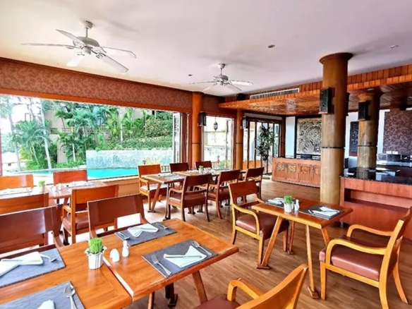 Dining and bar at night