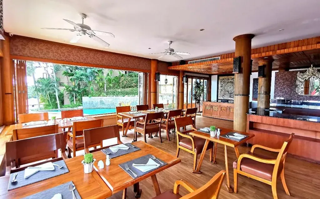 Dining and bar at night