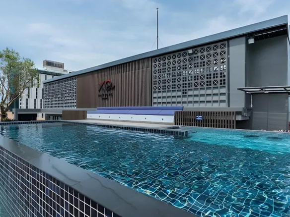 Infinity pool rooftop at boutique hotel North Pattaya