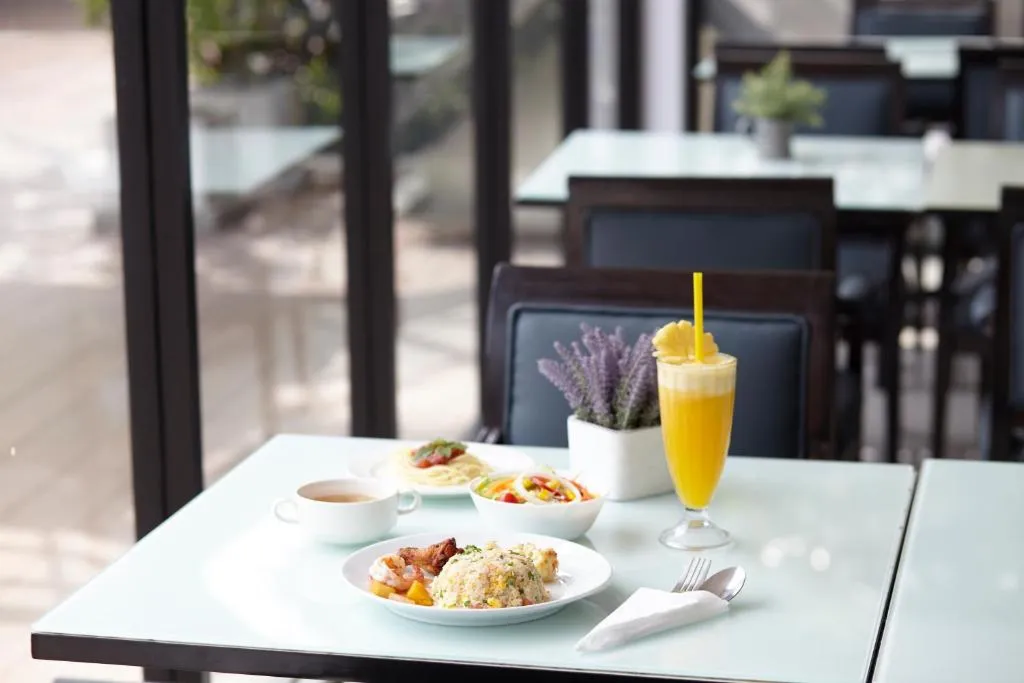 Hotel bar and lounge during evening operations