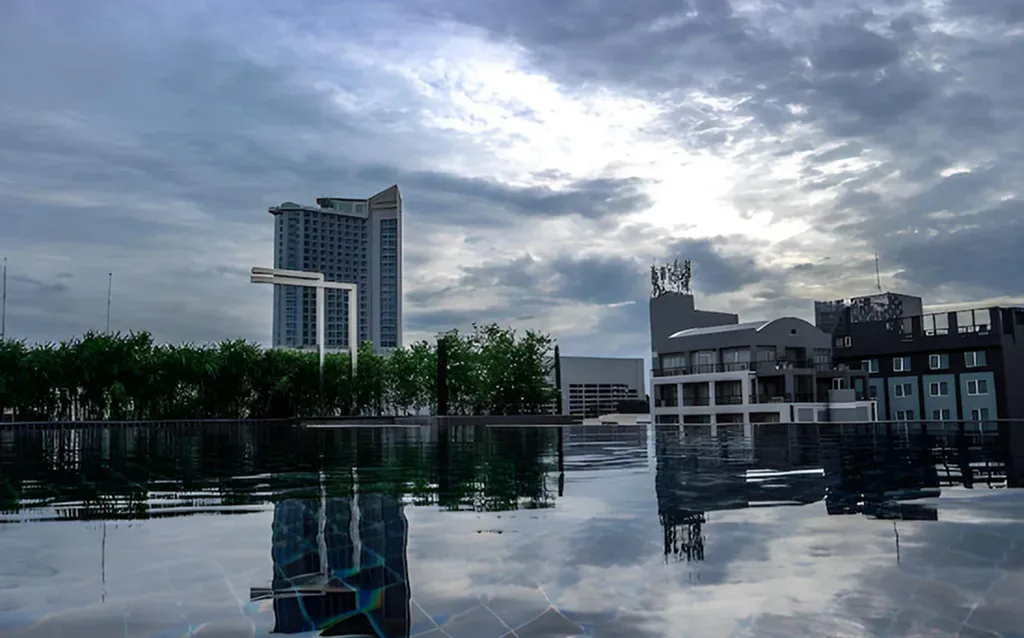 City skyline view near boutique hotel in North Pattaya
