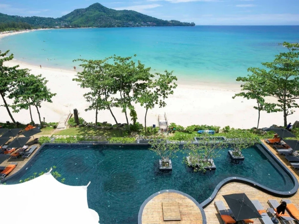 Multi-storey boutique hotel building elevation