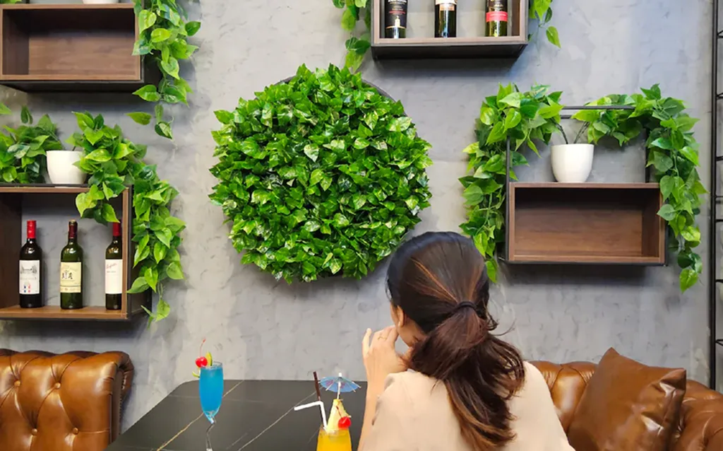 Boutique hotel lounge bar interior in North Pattaya