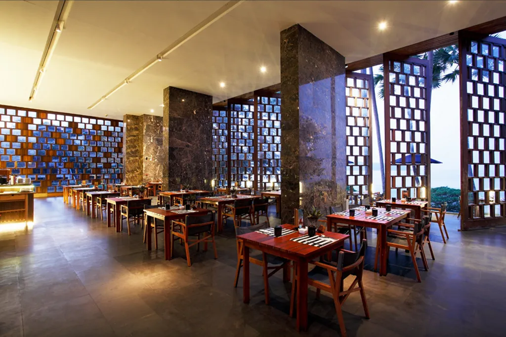 All-day dining restaurant interior with modern design in luxury Phuket resort