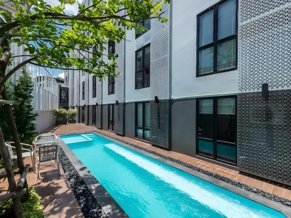 Corridor and shared circulation space within hotel property in Bangkok Noi Bangkok