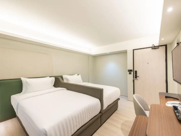 Guest room interior representing accommodation units of hotel for sale in Bangkok Noi Bangkok