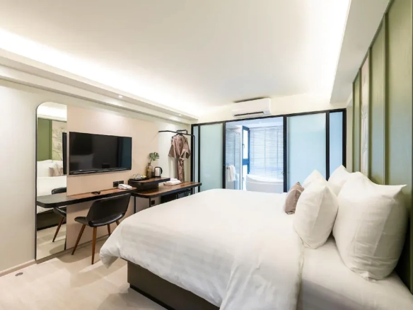 Guest room interior showing additional accommodation space of hotel for sale in Bangkok Noi Bangkok