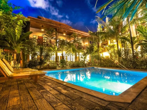 Hotel courtyard Chiang Mai