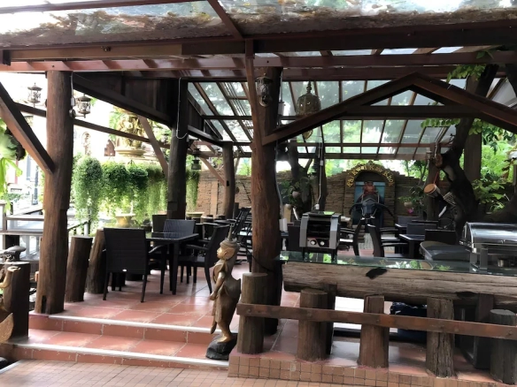 Wooden pavilion hotel