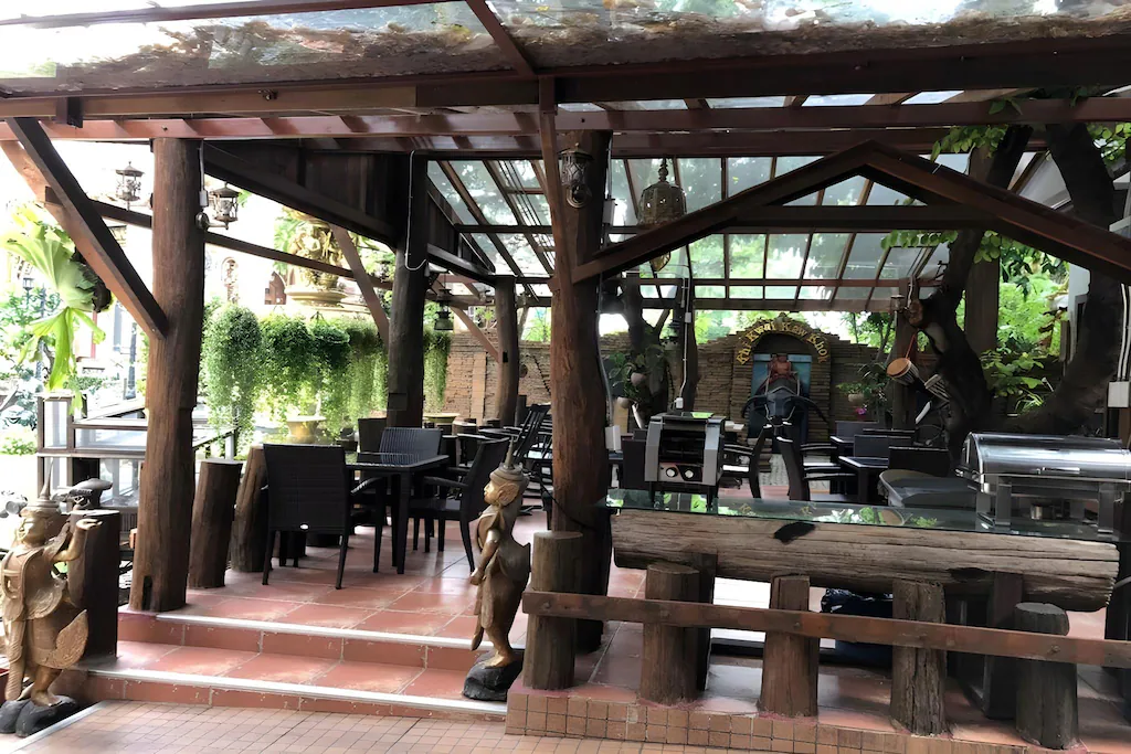 Wooden pavilion hotel