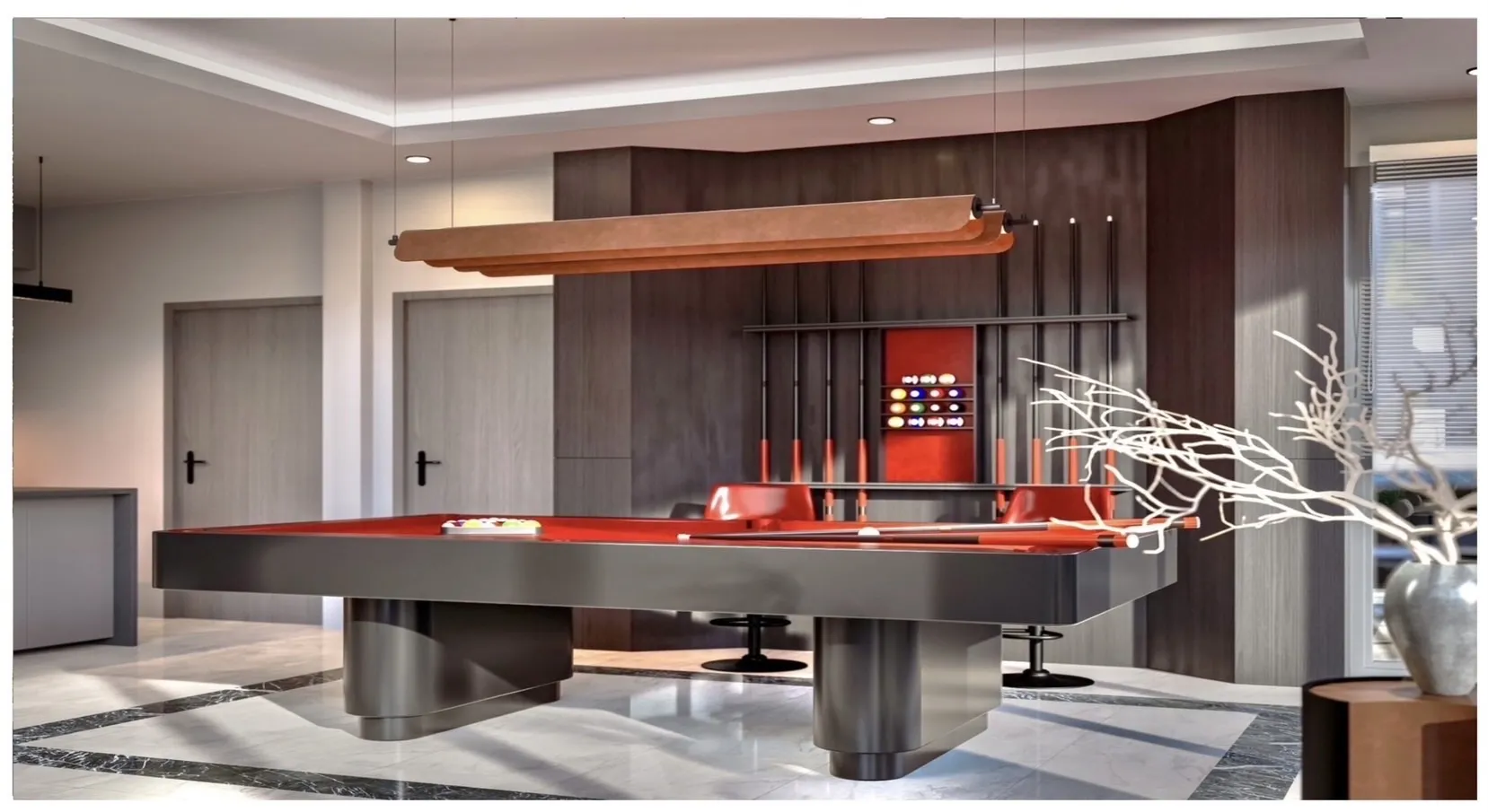 Interior facility area supporting group use of villa for sale in Bang Lamung Chonburi