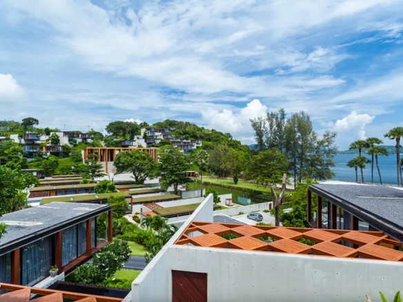 Overview of seaside villa resort in Phuket