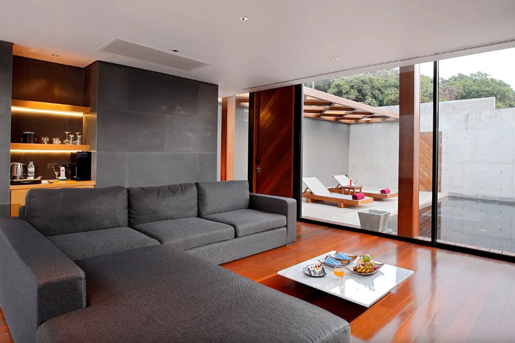 Luxury villa living area in Phuket