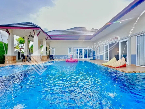 Luxury slider pool villa swimming pool