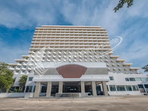 Seaside luxury hotel building