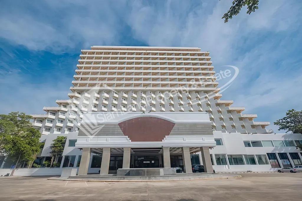Seaside luxury hotel building