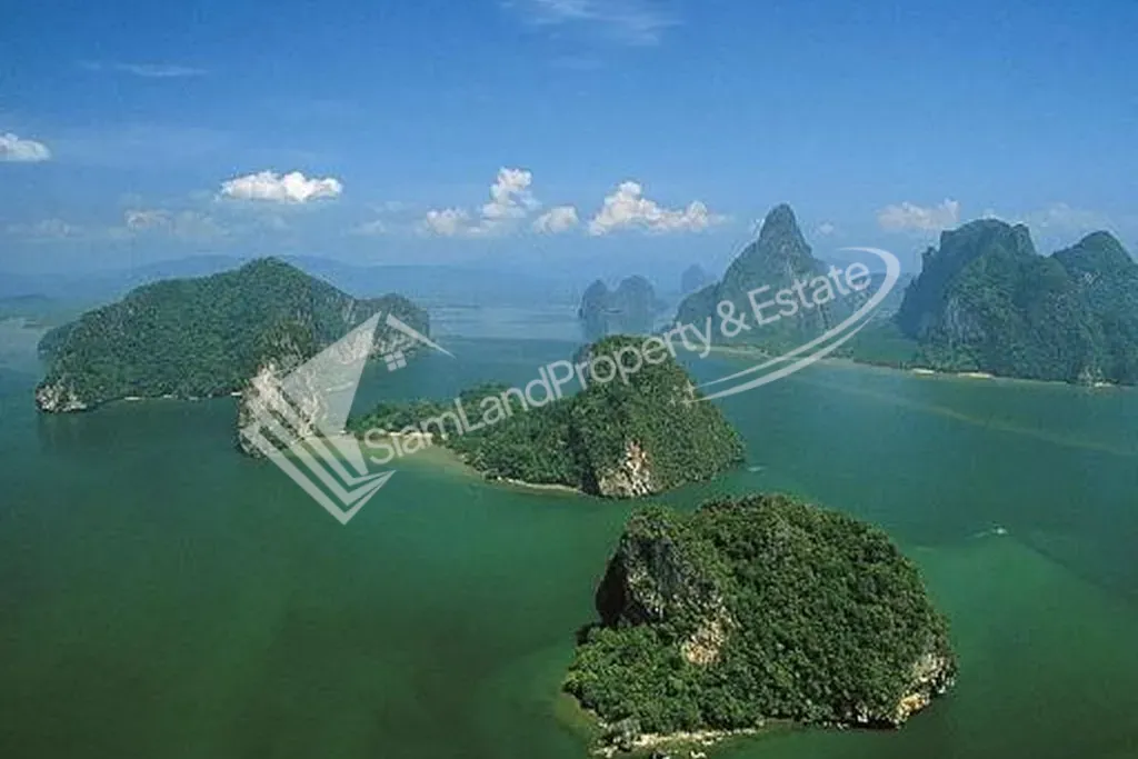 Premium phuket hotel island aerial view